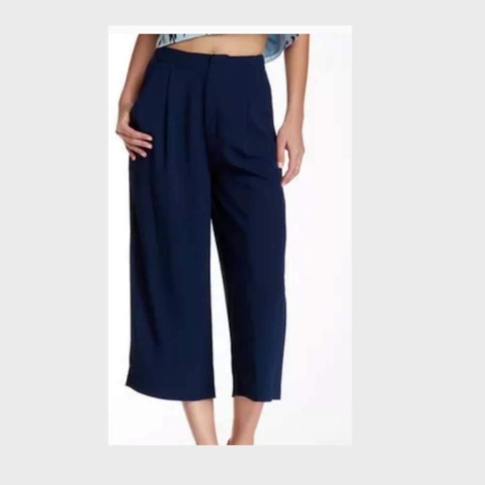 Elizabeth and James Trenton cropped wide leg culotte pants